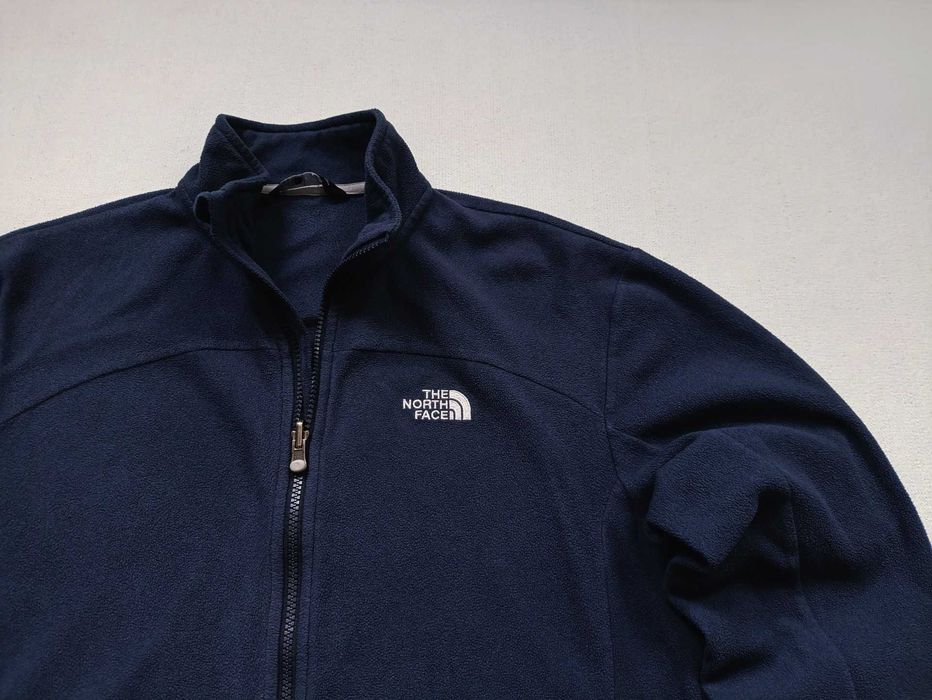 The North Face Polartec Mens M Glacier 100 Fz Fleece - Summit Navi