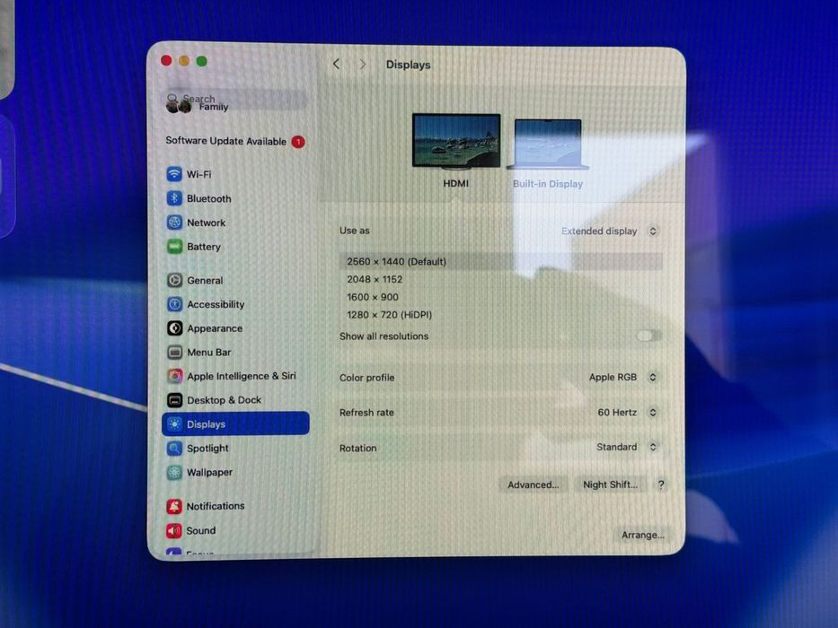 Monitor 27'' de um iMac 2009