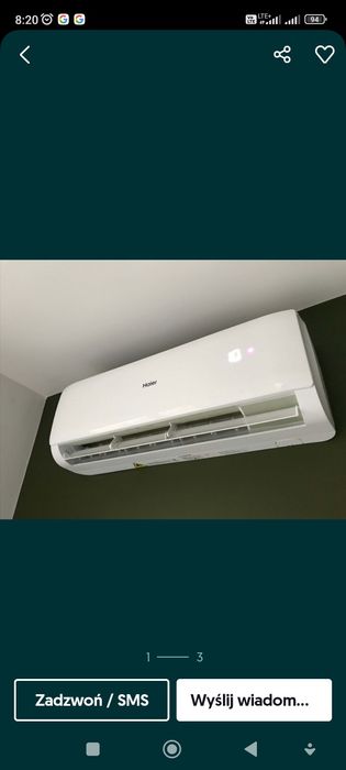 Klimatyzator do grzania chłodzenia 40m2