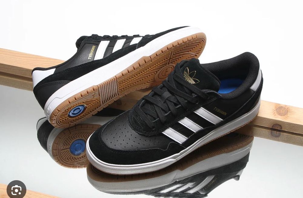 ji0846 Adidas tyshawn 2 leather low black нові чоловічі кросівки шкіра осінь