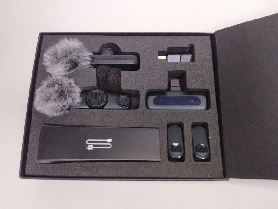 Mikrofon bezprzewodowy krawatowy USB-C+ ADAPTER do Iphone