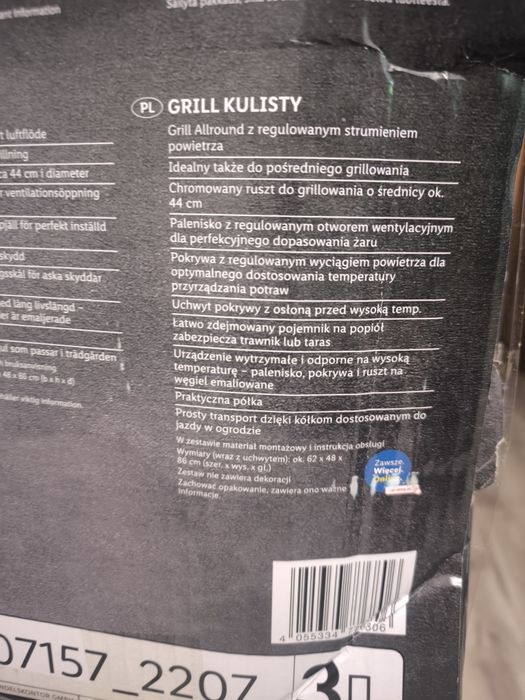 Grill kulisty na kółkach