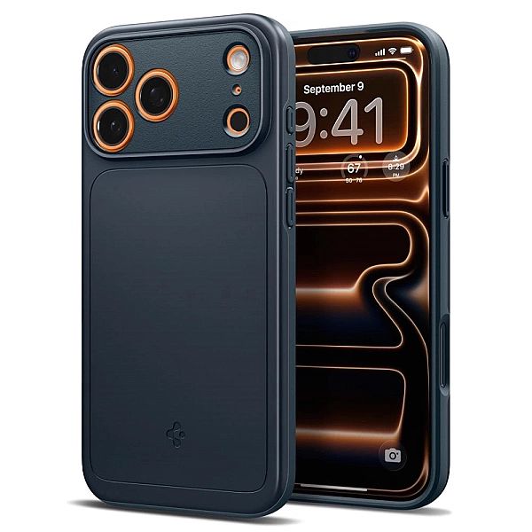 Etui Spigen Thin Fit MagSafe na iPhone 17 Pro Max - granatowe