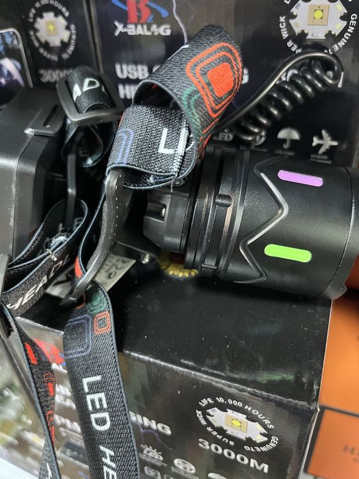 Lanterna de cabeça mais potente do mercado 3 baterias