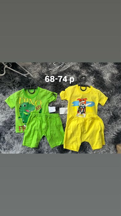 Літні костюми для хлопчиків 68,74,80,86