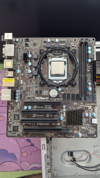 Материнська плата asrock h77m  i5 3450 16gd ddr3