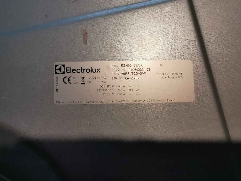Płyta kuchenna Electrolux do zabudowy