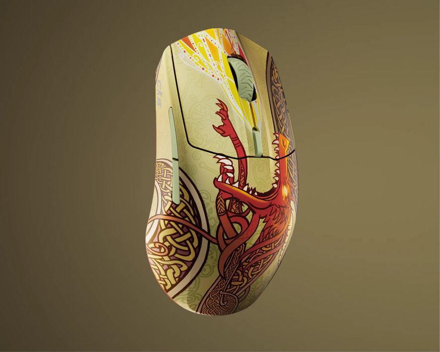 SteelSeries Aerox 3 CS2 Dragon Lore Edition Wireless RGB (62614) Миша бездротова ігрова компʼютерна беспроводная игровая компьютерная мышь рейзер