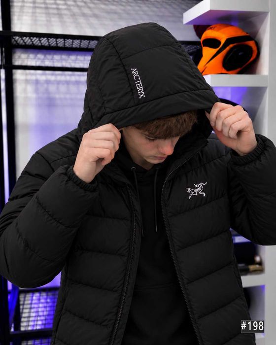 XS S M L XL | Новая Куртка ARCTERYX Goretex | Черный Микро Пуховик Артерикс Гортекс
