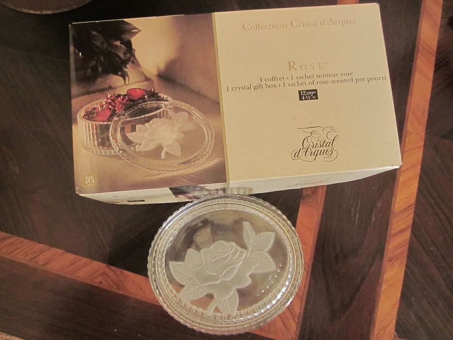 Caixa "Rose" Cristal d'Arques