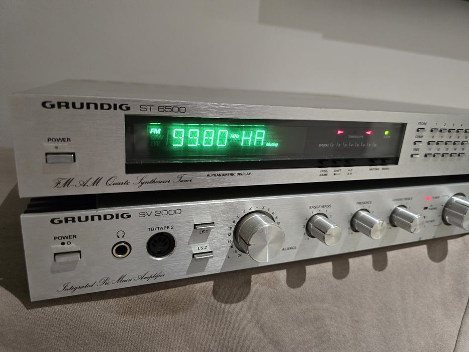 Wzmacniacz Hifi Grundig SV 2000 + tuner ST 6500