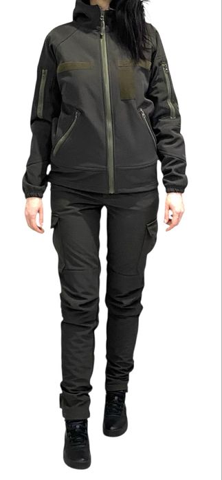 Жіночий осінній тактичний військовий костюм Хакі