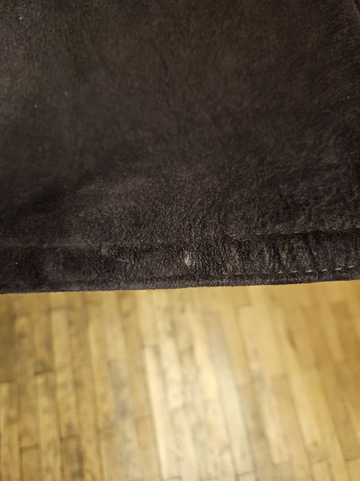 Kożuch naturalny bordowy 38/40