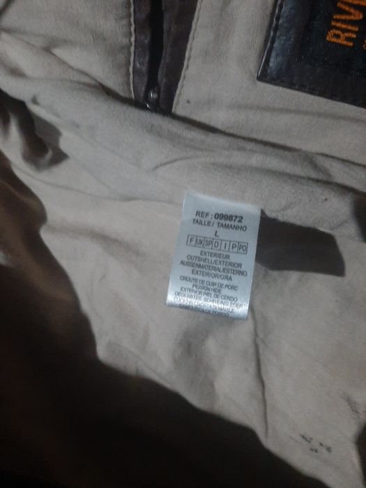 Casaco pele motard biker