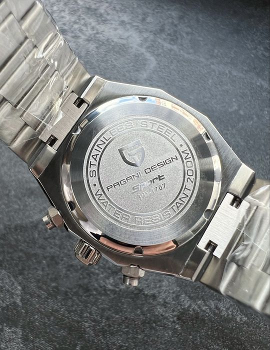 Хронограф 200м Pagani PD-1707 сапфір Seiko VK63 Часы мужские