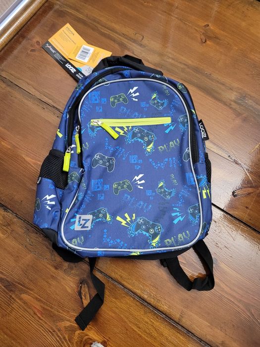 Nowy plecak szkolny loozz dla chłopca gamer pad