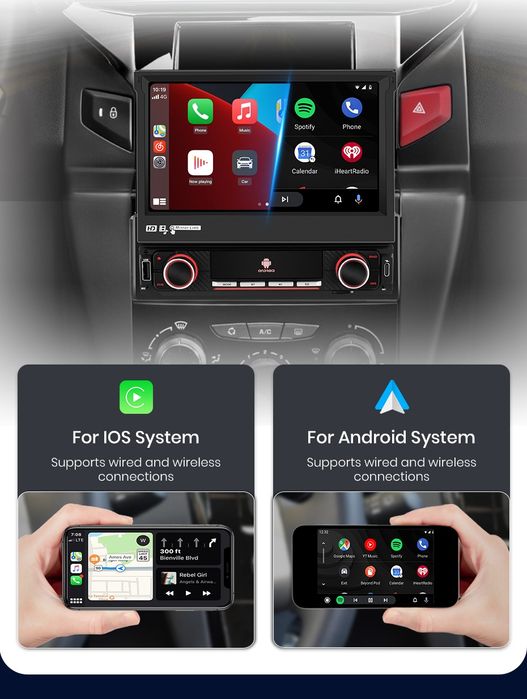 Rádio 1din 7" android 2/32Gb universal Carplay gps wifi Bluetooth NOVO