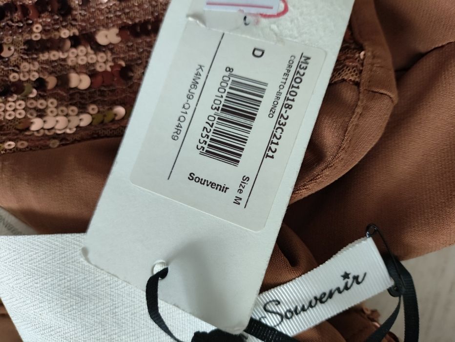 Top biustonosz cekiny M