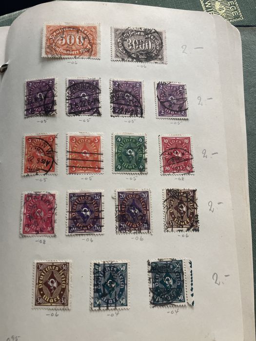 Znaczki Niemieckie1924 rok