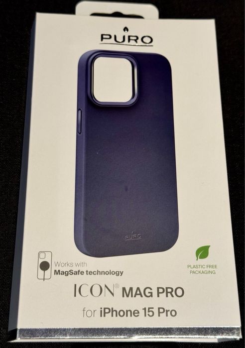 Capa Marca Puro com MagSafe para Apple Iphone 15 Pro - Azul