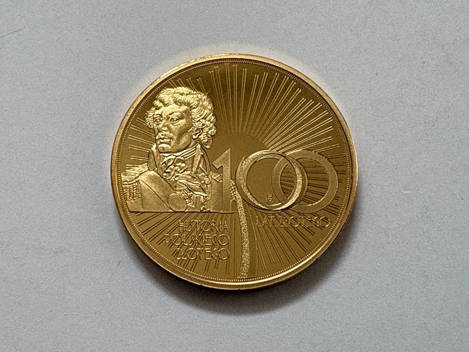 Moneta 100 zł. - Historia polskiego złotego
