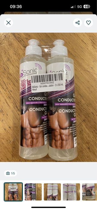 Gel condutor para eletroestimulador AbSonic - Novo