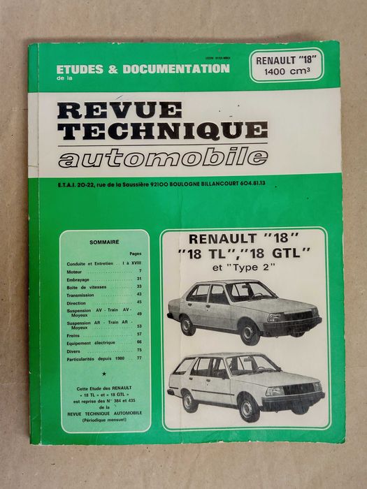 RTA Renault 18 Berline / Break64286252086914120