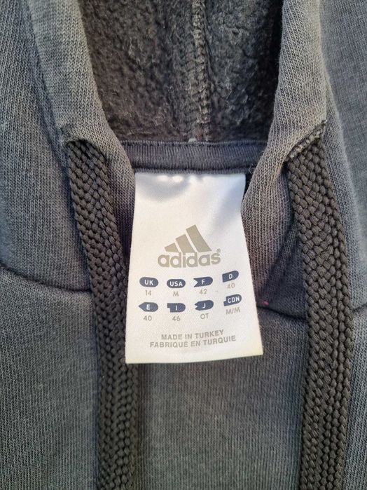 Czarna bluza z kapturem męska adidas Rozmiar M