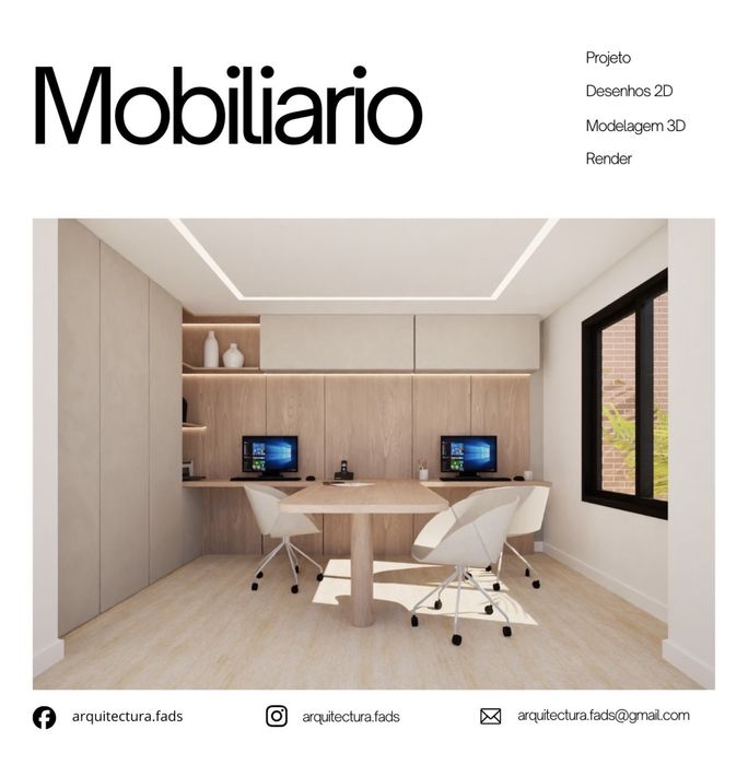 Desenho e modelação 3D Render. Arquitetura e design Interior