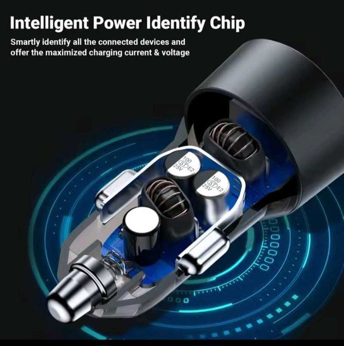ACEFAST 60W підтримка швидкої зарядки (USB-A+USB-C)