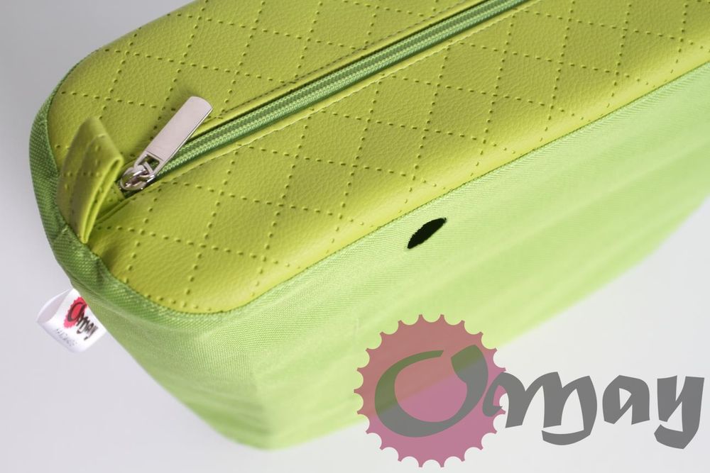 organizer do OBAG STANDARD eko skóra pikowana zielona Limonka OMAY