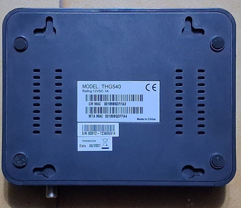 Modem Thomson a funcionar