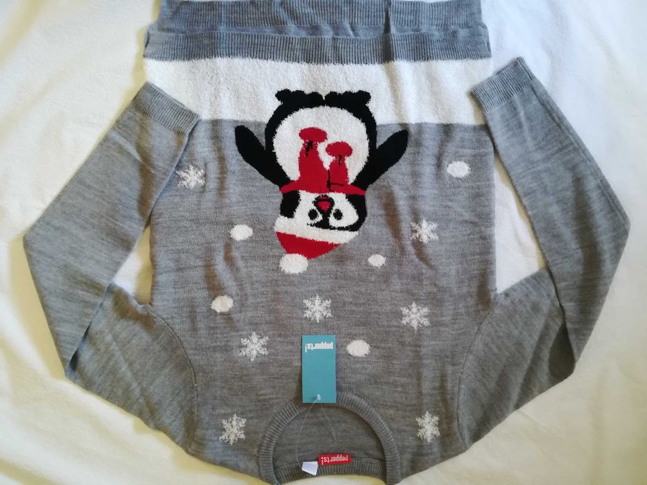 Camisola de Natal Nova, tamanho XS