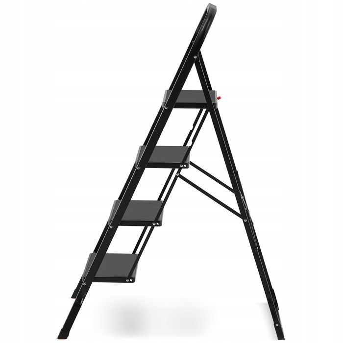 Drabina domowa składana stalowa drabinka schodki 4 stopnie HIGHER