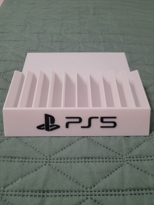Podstawka na gry do Playstation 5 Druk 3D Biała