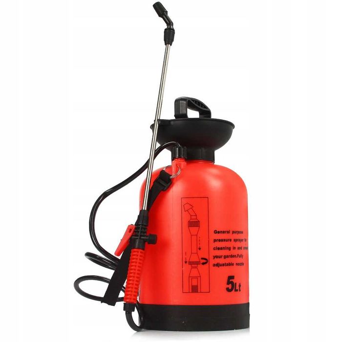 OPRYSKIWACZ spryskiwacz ręczny 5L Z KOŁNIERZEM