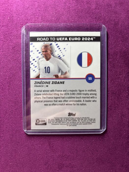 Zidane card topps pristine 2024