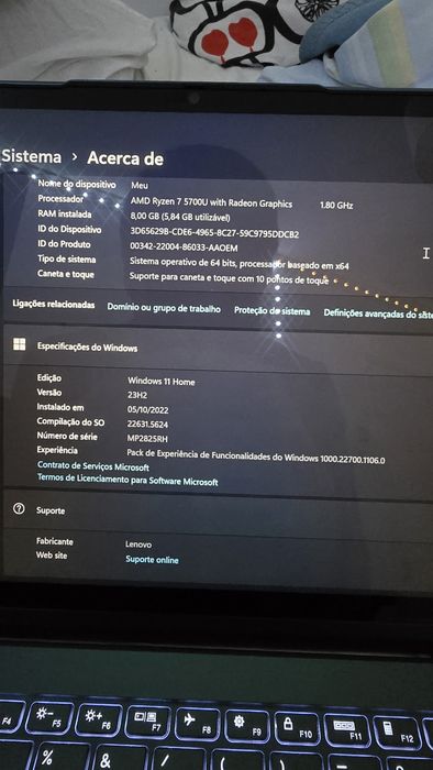 Lenovo Yoga 6 13ALC7 (Dobrável 180° graus)