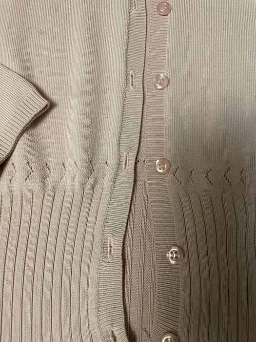 Różowy, rozpinany sweter z wiskozy