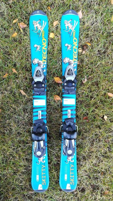 Zestaw narty na 4-5l Intersport 90cm+wiązania+Salomon buty 19cm+kask