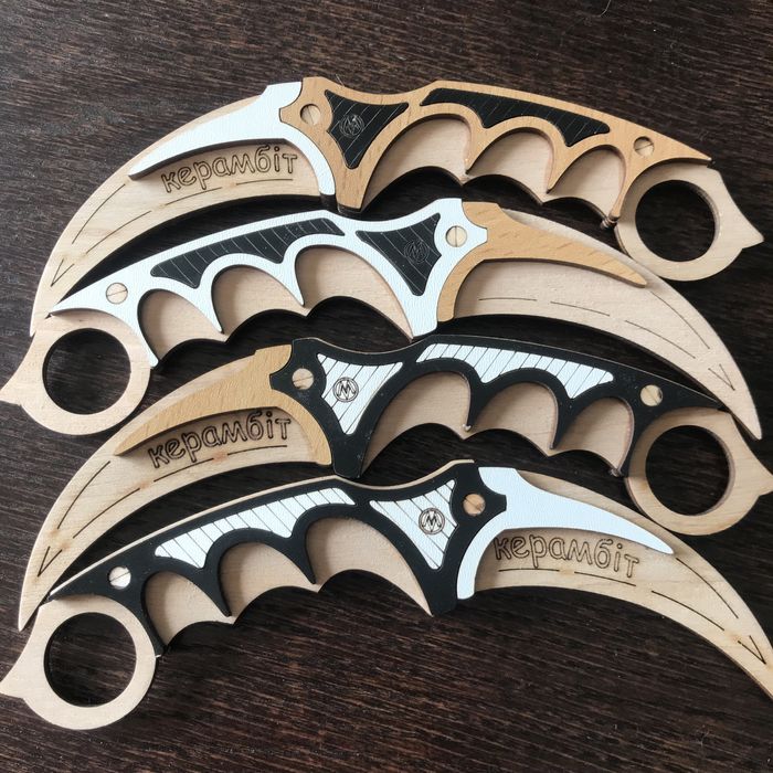 Ножі дитячі Деревяні, Іграшки, Керамбіт, Кунай, Скорпіон, Градієнт