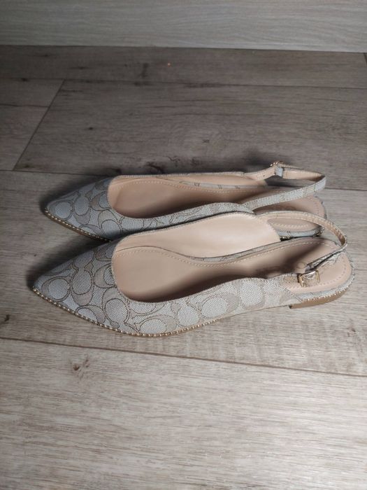 туфли балетки Coach Slingback Ballerina Flats in Signature Jacquard