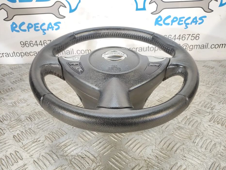 VOLANTE NISSAN JUKE  F15 PELE MULTIFUNÇÕES (SEM AIRBAG)