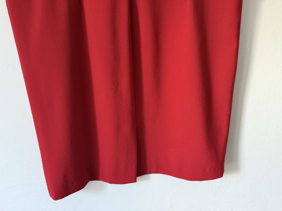 Elegancka czerwona sukienka ołówkowa XL