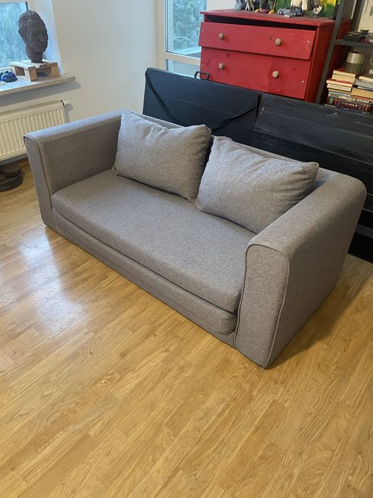 Kanapa sofa jysk ikea szara 160 rozkładana