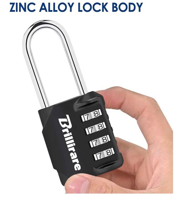 Kłódka na szyfr 4 cyfrowa Brillirare