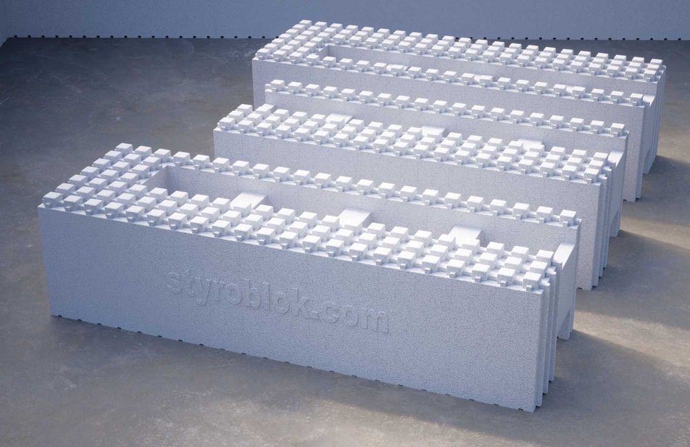 Bloczek styropianowy Styroblok EPS-120 do budowy domu basenu 100x35