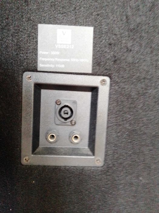 PA Completo, mesa amplificada + 2 colunas com 2x12" + 2 cabos64564256213634122