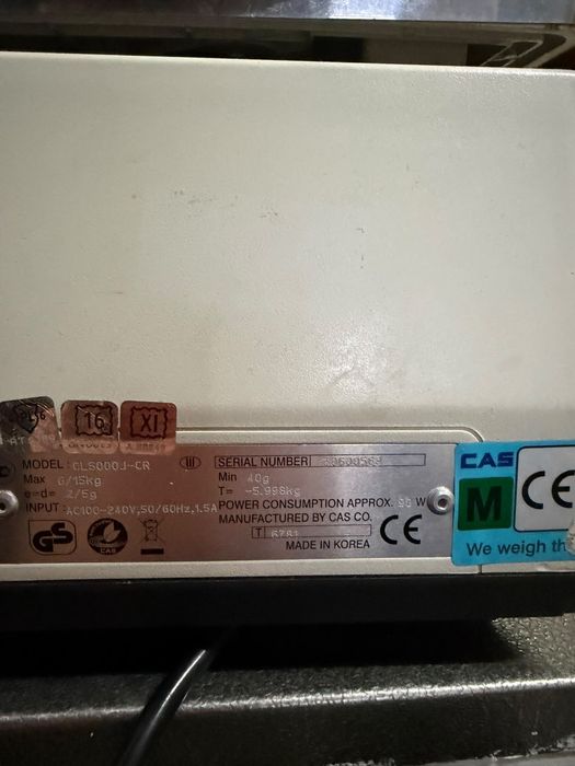 Na sprzedaż waga etykietująca CAS CL5000J-CR