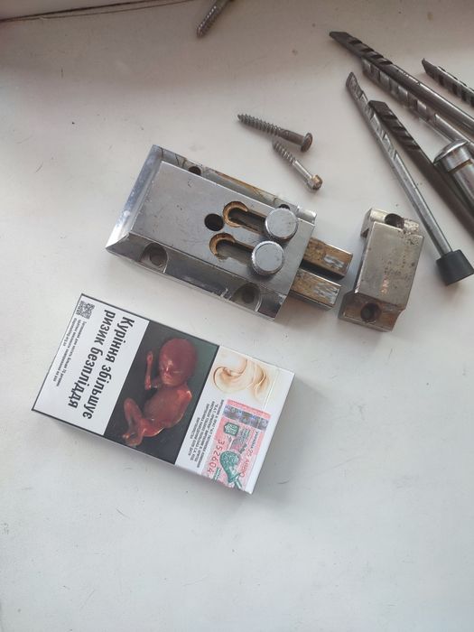 Замок гаражний хром